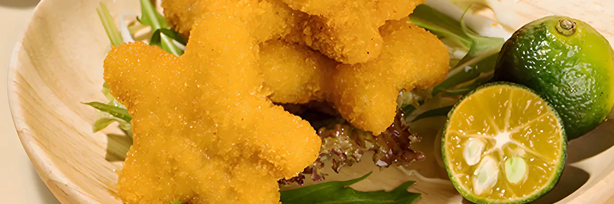 Nuggets de poulet en forme d'étoile