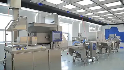 Ligne de production automatique de nuggets de poulet Tempura