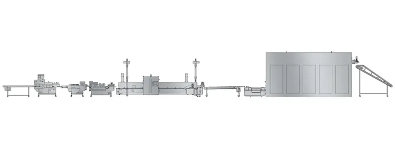 Ligne de Production Automatique de Filet de Poisson et de Crevette pané